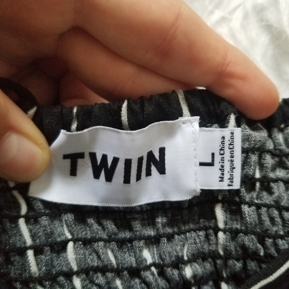 New Minkpink Striped Crop Top L Large - Picture 3 of 6